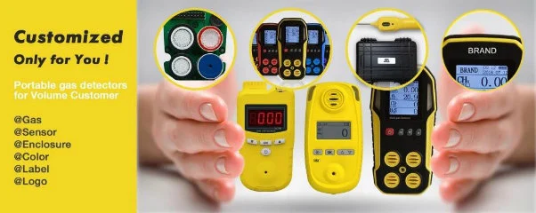 Portable Multi Gas Detector 4 in 1 for Petroleum (EX, O2, CO, H2S)