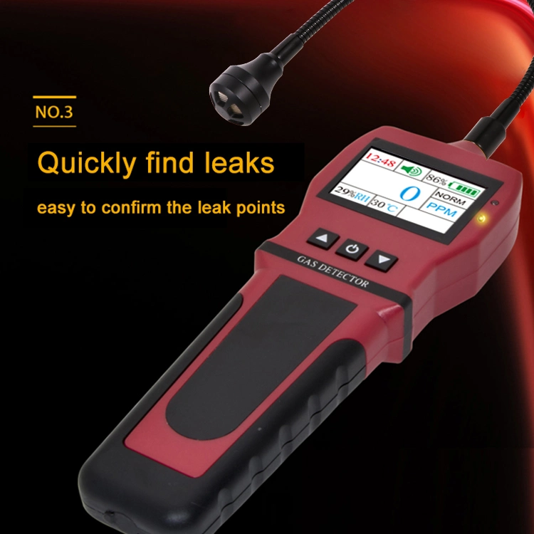 Portable LCD Display Diffusion Type C2h4 Analyzer Gas Leak Detector