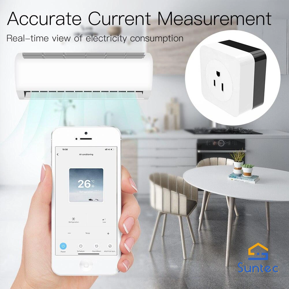 WiFi Smart 16A Air Conditioner Parter IR Remote Controller Wall Plug Us Version