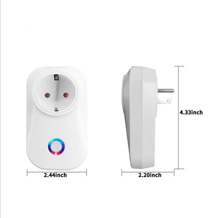 UK USA Amazon Tuya Alexa EU Customized Logo Brand Remote Control WiFi Smart Plug