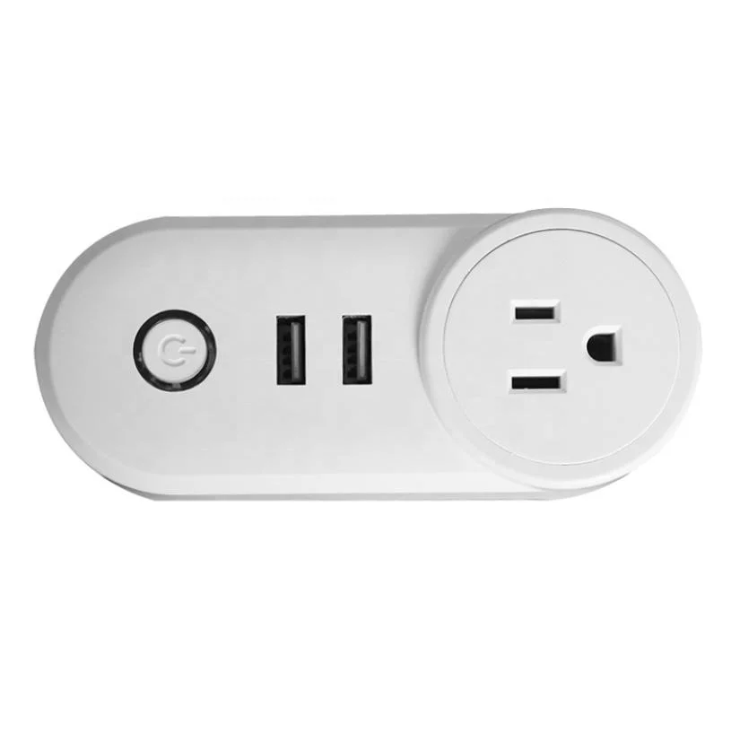 Hot Sales Alexa Google Home Tuya APP Wireless Remote Control Timer WiFi Smart Socket Plug Us WiFi